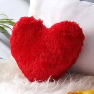 स्लीप्सिया Heart Shape Pillow 13" | Heart Shape Cushion Pillow For Gifting Purpose - माइक्रोफाइबर टून्स और कैरेक्टर कुशन 1 का पैक