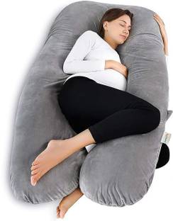 Oyo Baby U-Shape Microfibre Solid Pregnancy Pillow Pack of 1