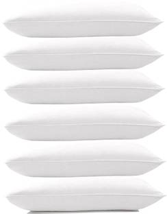 KVASTRA Microfibre Solid Sleeping Pillow Pack of 6