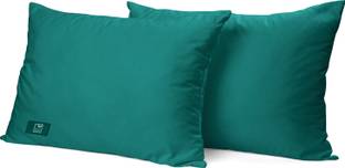द वुड व्हाइट इंडिया Microfiber Soft Pillow Set of 2. 16 x 24 Inches or 41 x 61 cm. Teal Pillows माइक्रोफाइबर ठोस सोने वाली तकिया 2 का पैक