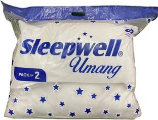 Sleepwell Microfibre Solid Sleeping Pillow Pack of 1