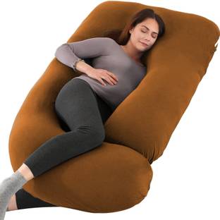 Victostar j shape pregnancy pillow Polyester Fibre Solid Pregnancy Pillow Pack of 1
