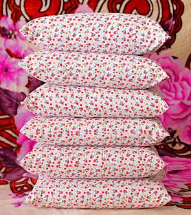 TWIROX LUXURY Cotton Solid Sleeping Pillow Pack of 6