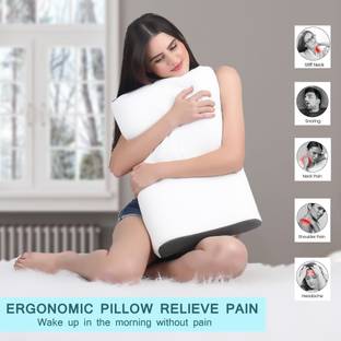 AVI Memory Foam Polka Orthopaedic Pillow Pack of 1