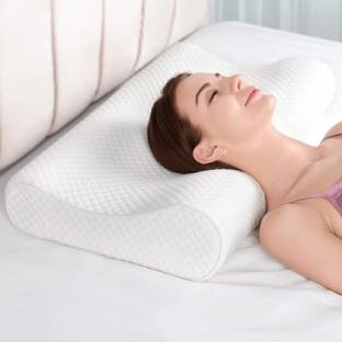 Turnwell Cervical Contour Memory Foam Pillow Memory Foam, Foam Geometric Orthopaedic Pillow Pack of 1