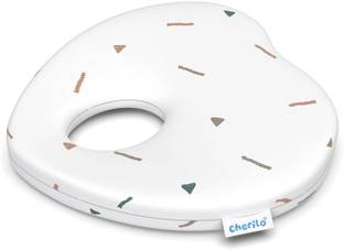 Cherilo Memory Foam Head Shaping Pillow for New Born Baby, Memory Foam Geometric Baby Pillow Pack of 1