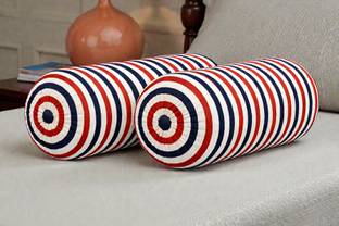 ACTOS Microfibre Bolster Pack of 2 Geometric Combo Set Of 2