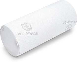 MY ARMOR Memory Foam Orthopedic Round Bolster Bed Pillow, Large Size - 25" x 9" x 9" Memory Foam Solid Bolster Pack of 1