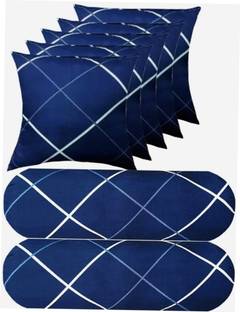 PALVIT Microfibre Bolster Pack of 7 Abstract