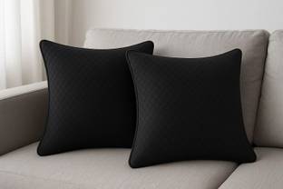 FAMEXON Microfibre Sleeping Pillow Pack of 2 Solid Soft Velvet Cushion Sofa Pillow