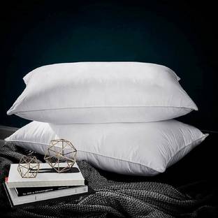 SANJU BROTHER LUXORY Microfibre Solid Sleeping Pillow Pack of 2