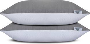 AVI Microfibre Sleeping Pillow Pack of 2 Solid Cloud Spun Height Adjustable
