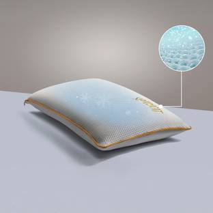 SleepyCat CoolTEC™ Fabric Standard Size (25x16 Inches) Memory Foam Solid Orthopaedic Pillow Pack of 1