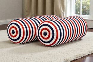 ACTOS Microfibre Bolster Pack of 2 Geometric Combo Set Of 2