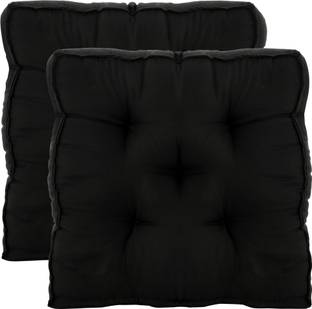 KUBER INDUSTRIES Microfibre Chair Pad Pack of 2 Solid