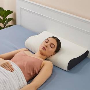 DIOXIT Memory Foam Solid Sleeping Pillow Memory Foam Solid Orthopaedic Pillow Pack of 1