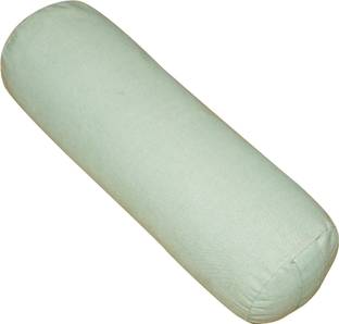 Oscar Home Polyester Fibre Bolster Pack of 1 Solid Organic-Buckwheat-Bolster-Pillow