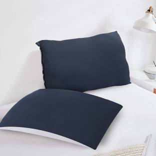 JDX 18002-2-16x24, (Dot White) Polyester Fibre Solid Sleeping Pillow Pack of 2
