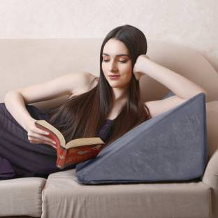 Dormyo Memory Foam Body Pillow Pack of 1 Solid Wedge Pillow Memory Foam for Back Support ( 21" X 20" X 7" )