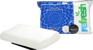 Refresh Memory Foam Sleeping Pillow Pack of 1 Solid Zero Gravity