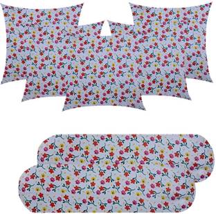 PALVIT Microfibre Bolster Pack of 7 Abstract