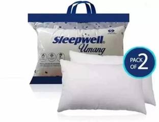 Sleepwell Microfibre Sleeping Pillow Pack of 2 Solid Sleepwell Pillow Set|| Comfort and Support