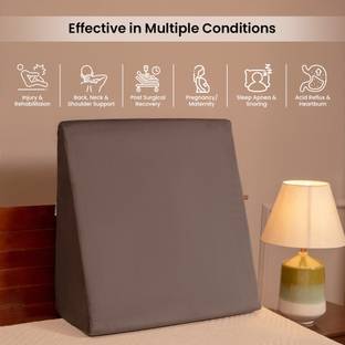 UrbanBed Orthopedic Wedge Pillow with Latex Foam for Back Support X-Large (26"x22"x9") Memory Foam Solid Orthopaedic Pillow Pack of 1