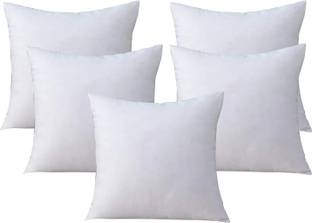 ORCHEED CUSHION FILLER_18*18 INCH Cushions for Sofa, Car Décor, Home, Dining Chair Microfibre Solid Cushion Pack of 5