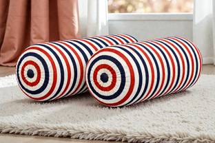 ACTOS Microfibre Bolster Pack of 2 Geometric Combo Set Of 2