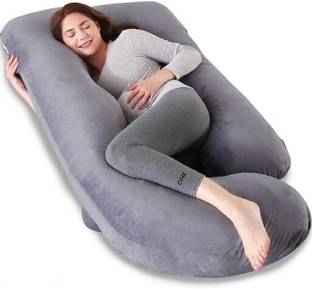 Anita J Shape Microfibre Solid Pregnancy Pillow Pack of 1