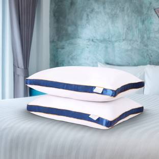 Sleepsia Luxurious Microfibre Pillow for Sleeping, Ultrasoft Pillow, Cloud Pillow Microfibre Stripes Sleeping Pillow Pack of 2