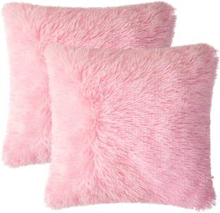 Wondershala Fur, Faux Silk, Microfiber Cushions Cover