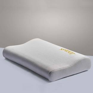 SleepyCat Contour CoolTEC Fabric Memory Foam Solid Orthopaedic Pillow Pack of 2