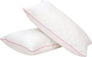 BETTER SLEEP furnishing Microfibre Pillow with Soft and Firm Fluffy, Pillows for Side and Back Sleeper Polyester Fibre Geometric Sleeping Pillow Pack of 2