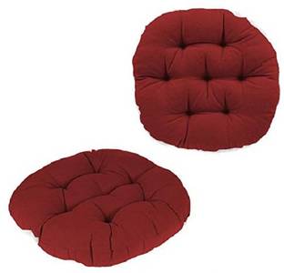 Fajal Cottan Udhyog Antique Round Chair Cushion Round Chairpad Cotton Solid Chair Pad Pack of 2