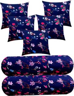 ACTOS Microfibre Bolster Pack of 7 Floral