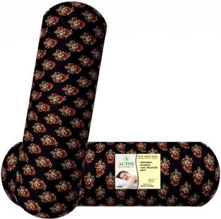 ACTOS Microfibre Bolster Pack of 2 Floral