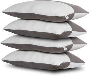 Wakefit Kids Polyester Fibre Solid Sleeping Pillow Pack of 4