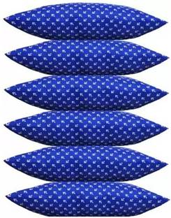 LIPONOS Polyester Fibre Sleeping Pillow Pack of 6 Solid LUXURY