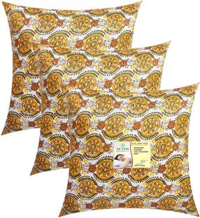 ACTOS Microfibre Cushion Pack of 3 Floral Round