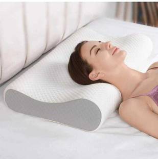 REYCONA Cervical Contour Memory Stomache / Side Sleepers / Anti-Snoring Memory Foam Solid Orthopaedic Pillow Pack of 1