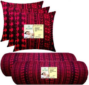 ACTOS Microfibre Bolster Pack of 5 Geometric