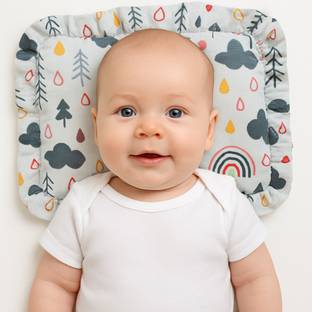 APARAJ Mustard Seeds Animals Baby Pillow Pack of 1