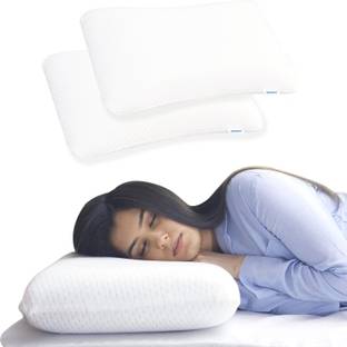 Paramount Memory Foam Sleeping Pillow Pack of 2 Solid