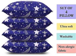 Rolling Animal Polyester Fibre Sleeping Pillow Pack of 4 Abstract Rolling Animal SOFT PILLOW