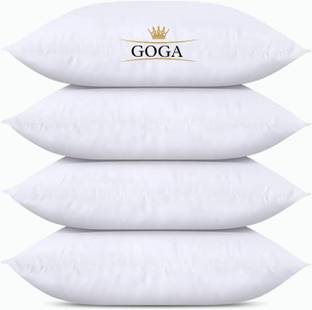 GOGA LUXURY Cotton Solid Sleeping Pillow Pack of 4
