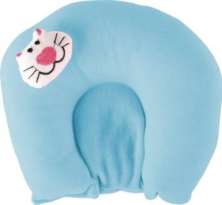 VoiDrop Polyester Fibre Solid Baby Pillow Pack of 1