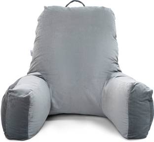 MY ARMOR Bear Reading Pillow/Bed Rest with Support Arms & Back Support for working in Bed Microfibre Solid Body Pillow Pack of 1