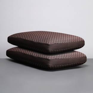 LA VERNE Luxury Memory Foam Geometric Sleeping Pillow Pack of 2