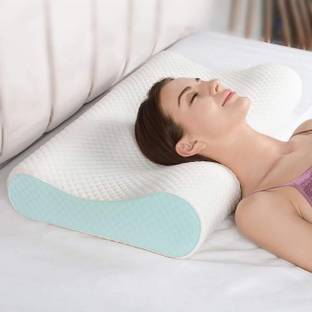 E-Callum Cervical Memory Foam Solid Sleeping Pillow Pack of 1